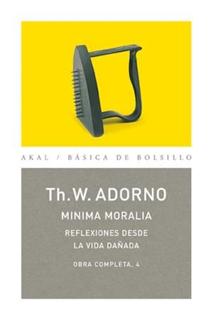 MINIMA MORALIA REFLEXIONES DESDE LA VIDA DAÑADA | 9788446016694 | ADORNO, TH.W. | Galatea Llibres | Llibreria online de Reus, Tarragona | Comprar llibres en català i castellà online