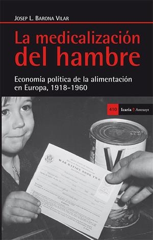LA MEDICALIZACIÓN DEL HAMBRE | 9788498885828 | BARONA VILAR, JOSEP L. | Galatea Llibres | Librería online de Reus, Tarragona | Comprar libros en catalán y castellano online