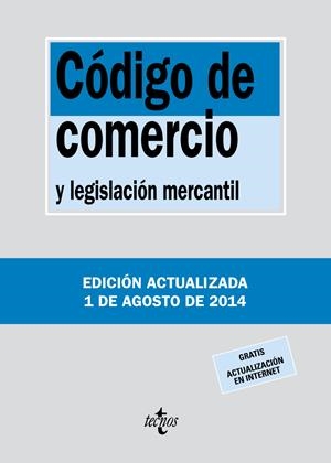 CÓDIGO DE COMERCIO Y LEGISLACIÓN MERCANTIL (2014) | 9788430962389 | Galatea Llibres | Llibreria online de Reus, Tarragona | Comprar llibres en català i castellà online
