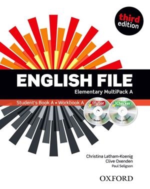 ENGLISH FILE THIRD EDITION ELEMENTARY: MULTIPACK A WITH ITUTOR AND ICHECKER | 9780194598668 | OXENDEN, CLIVE/LATHAM-KOENIG, CHRISTINA/SELIGSON, PAUL | Galatea Llibres | Librería online de Reus, Tarragona | Comprar libros en catalán y castellano online