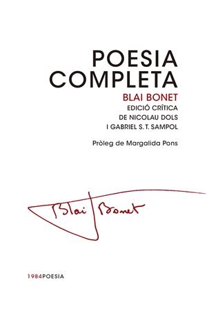 POESIA COMPLETA BLAI BONET | 9788415835462 | BONET, BLAI | Galatea Llibres | Llibreria online de Reus, Tarragona | Comprar llibres en català i castellà online