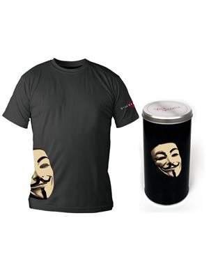 CAMISETA V DE VENDETTA NEGRA (L) | 8436546891987 | Galatea Llibres | Librería online de Reus, Tarragona | Comprar libros en catalán y castellano online