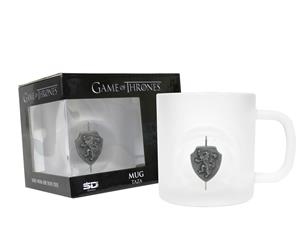 TAZA DE CRISTAL CASA LANNISTER (EMBLEMA GIRATORIO 3D) (JUEGO DE TRONOS) | 8436546891642 | Galatea Llibres | Llibreria online de Reus, Tarragona | Comprar llibres en català i castellà online