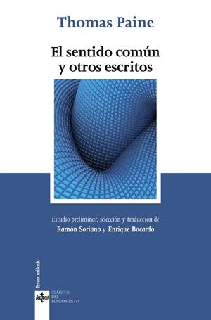 EL SENTIDO COMÚN Y OTROS ESCRITOS | 9788430963645 | PAINE, THOMAS | Galatea Llibres | Llibreria online de Reus, Tarragona | Comprar llibres en català i castellà online