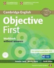 OBJECTIVE FIRST CERTIFICATE WORKBOOK | 9788483236789 | CAPEL,ANNETTE/SHARP,WENDY | Galatea Llibres | Librería online de Reus, Tarragona | Comprar libros en catalán y castellano online