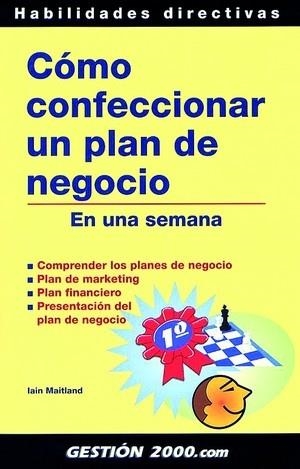 COMO CONFECCIONAR UN PLAN DE NEGOCIO | 9788480889018 | MAITLAND, IAIN | Galatea Llibres | Llibreria online de Reus, Tarragona | Comprar llibres en català i castellà online