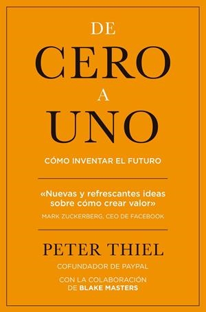 DE CERO A UNO | 9788498753530 | THIEL, PETER | Galatea Llibres | Llibreria online de Reus, Tarragona | Comprar llibres en català i castellà online