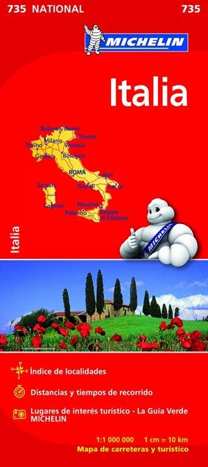 ITALIA MAPA (NATIONAL Nº735) | 9782067200173 | Galatea Llibres | Librería online de Reus, Tarragona | Comprar libros en catalán y castellano online