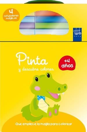 PINTA Y DESCUBRE COLORES +4. COCODRILO | 9788408134749 | Galatea Llibres | Llibreria online de Reus, Tarragona | Comprar llibres en català i castellà online