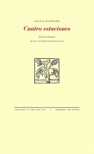 CUATRO ESTACIONES | 9788415894780 | MAVRUDÍS, COSTAS | Galatea Llibres | Librería online de Reus, Tarragona | Comprar libros en catalán y castellano online