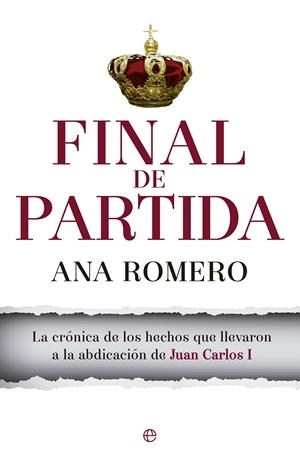 FINAL DE PARTIDA | 9788490603031 | ROMERO, ANA | Galatea Llibres | Llibreria online de Reus, Tarragona | Comprar llibres en català i castellà online