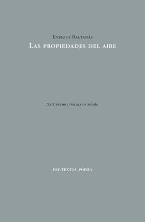 LAS PROPIEDADES DEL AIRE | 9788415894940 | BALTANÁS, ENRIQUE | Galatea Llibres | Librería online de Reus, Tarragona | Comprar libros en catalán y castellano online