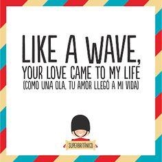 LAMINA SUPERBRITANICO 'LIKE A WAVE, YOUR LOVE CAME TO MY LIFE' | 8432715075943 | Galatea Llibres | Librería online de Reus, Tarragona | Comprar libros en catalán y castellano online