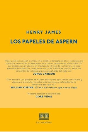 LOS PAPELES DE ASPERN | 9788416259229 | JAMES, HENRY | Galatea Llibres | Librería online de Reus, Tarragona | Comprar libros en catalán y castellano online