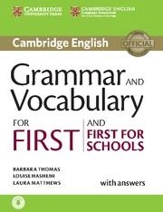 GRAMMAR AND VOCABULARY FIRST + CD | 9781107481060 | THOMAS,BARBARA/HASHEMI,LOUISE/MATTHEWS,LAURA | Galatea Llibres | Llibreria online de Reus, Tarragona | Comprar llibres en català i castellà online