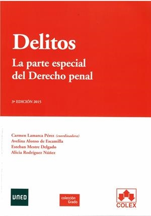 DELITOS. LA PARTE ESPECIAL DEL DERECHO PENAL | 9788483424926 | ALONSO / MESTRE / RODRÍGUEZ | Galatea Llibres | Llibreria online de Reus, Tarragona | Comprar llibres en català i castellà online