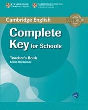 COMPLETE KEY (KET) TEACHER'S BOOK | 9780521124744 | HEYDERMAN, EMMA | Galatea Llibres | Librería online de Reus, Tarragona | Comprar libros en catalán y castellano online