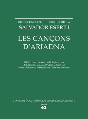 LES CANÇONS D'ARIADNA | 9788429773330 | ESPRIU, SALVADOR | Galatea Llibres | Llibreria online de Reus, Tarragona | Comprar llibres en català i castellà online