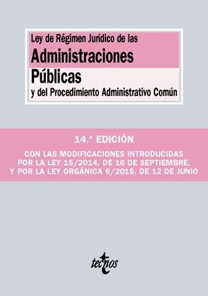 LEY DE RÉGIMEN JURÍDICO DE LAS ADMINISTRACIONES PÚBLICAS Y DEL PROCEDIMIENTO ADM | 9788430966660 | Galatea Llibres | Librería online de Reus, Tarragona | Comprar libros en catalán y castellano online