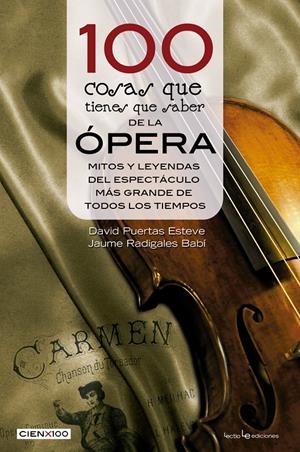100 COSAS QUE TIENES QUE SABER DE LA ÓPERA | 9788416012633 | RADIGALES BABÍ, JAUME/PUERTAS ESTEVE, DAVID | Galatea Llibres | Llibreria online de Reus, Tarragona | Comprar llibres en català i castellà online