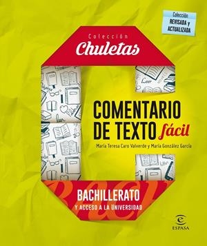 COMENTARIO DE TEXTO FÁCIL PARA BACHILLERATO | 9788467046601 | Galatea Llibres | Librería online de Reus, Tarragona | Comprar libros en catalán y castellano online