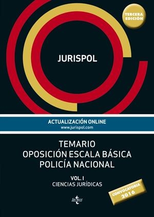 TEMARIO OPOSICIÓN ESCALA BÁSICA POLICÍA NACIONAL. VOL. I | 9788430969241 | Galatea Llibres | Llibreria online de Reus, Tarragona | Comprar llibres en català i castellà online