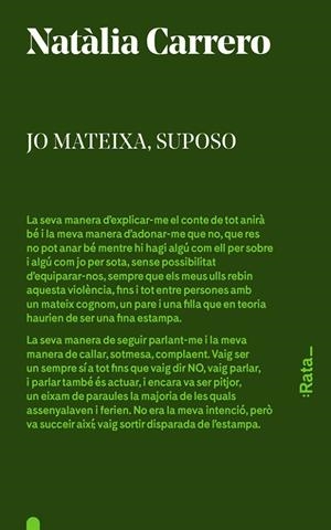 JO MATEIXA, SUPOSO | 9788494489105 | CARRERO, NATALIA | Galatea Llibres | Librería online de Reus, Tarragona | Comprar libros en catalán y castellano online
