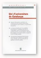 LLEI D'UNIVERSITATS DE CATALUNYA | 9788439360704 | AAVV | Galatea Llibres | Librería online de Reus, Tarragona | Comprar libros en catalán y castellano online