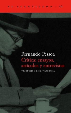 CRITICA: ENSAYOS, ARTICULOS Y ENTREVISTAS | 9788496136267 | PESSOA, FERNANDO | Galatea Llibres | Llibreria online de Reus, Tarragona | Comprar llibres en català i castellà online