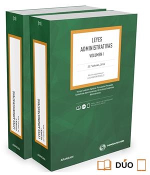 LEYES ADMINISTRATIVAS - 2 VOLÚMENES (PAPEL + E-BOOK) | 9788490995488 | MARTÍN REBOLLO, LUIS | Galatea Llibres | Librería online de Reus, Tarragona | Comprar libros en catalán y castellano online