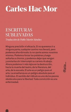 ESCRITURAS SUBLEVADAS | 9788416738014 | HERNÁNDEZ MOR, CARLES | Galatea Llibres | Librería online de Reus, Tarragona | Comprar libros en catalán y castellano online