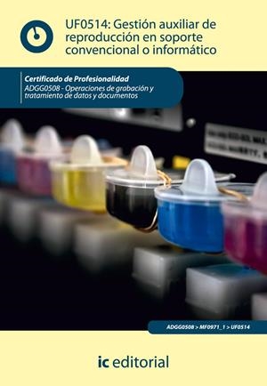 GESTIÓN AUXILIAR DE REPRODUCCIÓN EN SOPORTE CONVENCIONAL O INFORMÁTICO. ADGG0508 | 9788415648079 | TORRES ROJAS, ÁLVARO | Galatea Llibres | Llibreria online de Reus, Tarragona | Comprar llibres en català i castellà online