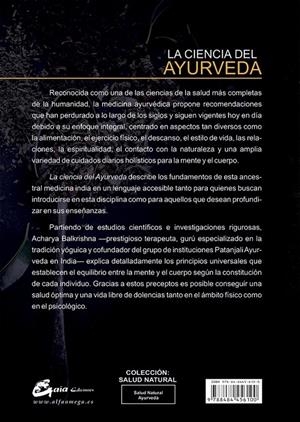 LA CIENCIA DEL AYURVEDA | 9788484456100 | BALKRISHNA, ACHARYA | Galatea Llibres | Librería online de Reus, Tarragona | Comprar libros en catalán y castellano online