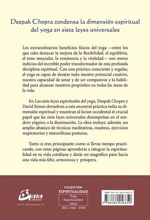 LAS SIETE LEYES ESPIRITUALES DEL YOGA | 9788484456650 | CHOPRA, DEEPAK/SIMON, DAVID | Galatea Llibres | Llibreria online de Reus, Tarragona | Comprar llibres en català i castellà online