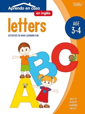 APRENDO EN CASA INGLÉS (3-4 AÑOS) LETTERS | 9788499399065 | Galatea Llibres | Llibreria online de Reus, Tarragona | Comprar llibres en català i castellà online