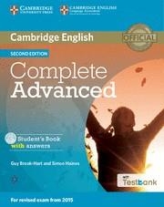 COMPLET ADVANCED STUDENTS BOOK WITH ANSWERS CD-ROM WITH TESTBANKS | 9781107501416 | BROOK-HART,GUY/HAINES,SIMON | Galatea Llibres | Llibreria online de Reus, Tarragona | Comprar llibres en català i castellà online