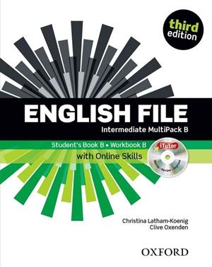ENGLISH FILE THIRD EDITION. INTERMEDIATE. MULTIPACK B WITH ITUTOR AND ONLINE SKI | 9780194597128 | CLIVE OXENDEN/CRISTINA LATHAM KOENIG/PAUL SELIGSON | Galatea Llibres | Librería online de Reus, Tarragona | Comprar libros en catalán y castellano online