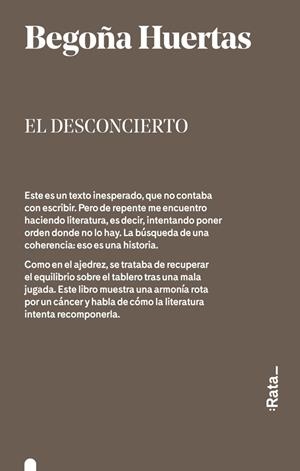 EL DESCONCIERTO | 9788416738311 | HUERTAS, BEGOÑA | Galatea Llibres | Librería online de Reus, Tarragona | Comprar libros en catalán y castellano online