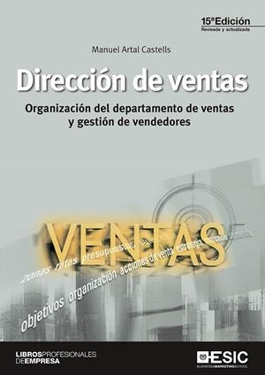 DIRECCIóN DE VENTAS | 9788417129224 | ARTAL CASTELLS, MANUEL | Galatea Llibres | Llibreria online de Reus, Tarragona | Comprar llibres en català i castellà online