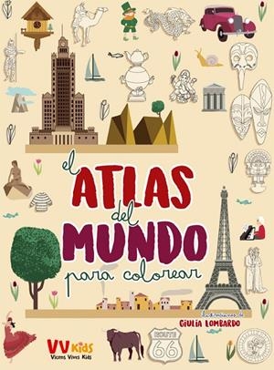 ATLAS DEL MUNDO PARA COLOREAR | 9788468243702 | LOMBARDO, GIULIA | Galatea Llibres | Librería online de Reus, Tarragona | Comprar libros en catalán y castellano online