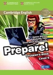 CAMBRIDGE ENGLISH PREPARE 6 STUDENT'S | 9780521180313 | STYRING, JAMES/TIMS, NICHOLAS | Galatea Llibres | Llibreria online de Reus, Tarragona | Comprar llibres en català i castellà online