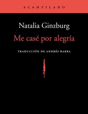 ME CASé POR ALEGRíA | 9788416748907 | GINZBURG, NATALIA | Galatea Llibres | Llibreria online de Reus, Tarragona | Comprar llibres en català i castellà online