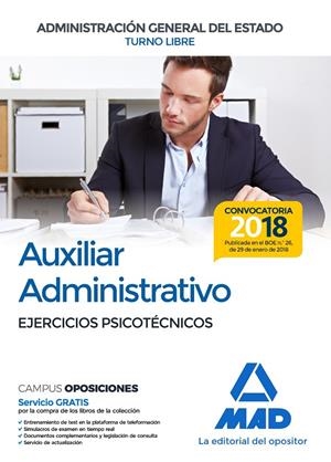 AUXILIAR ADMINISTRATIVO TURNO LIBRE EJERCICIOS PSICOTECNICOS | 9788414214688 | 7, EDITORES | Galatea Llibres | Librería online de Reus, Tarragona | Comprar libros en catalán y castellano online