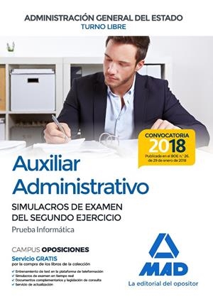 AUXILIAR ADMINISTRATIVO TURNO LIBRE SIMULACROS DE EXAMEN 2ª EJERCICIO PRUEBA INFORMATICA | 9788414214701 | ROCHA RODRÍGUEZ, ANTÓN/TOJEIRO ALCALÁ, CARLOS | Galatea Llibres | Llibreria online de Reus, Tarragona | Comprar llibres en català i castellà online