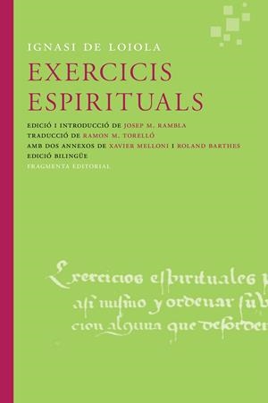 EXERCICIS ESPIRITUALS | 9788415518600 | IGNASI DE LOIOLA | Galatea Llibres | Librería online de Reus, Tarragona | Comprar libros en catalán y castellano online