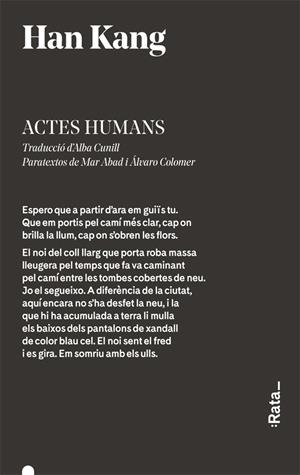 ACTES HUMANS | 9788416738359 | KANG, HAN | Galatea Llibres | Librería online de Reus, Tarragona | Comprar libros en catalán y castellano online