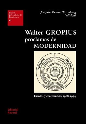 WALTER GROPIUS. PROCLAMAS DE MODERNIDAD | 9788429121308 | MEDINA WARMBURG, JOAQUíN | Galatea Llibres | Librería online de Reus, Tarragona | Comprar libros en catalán y castellano online