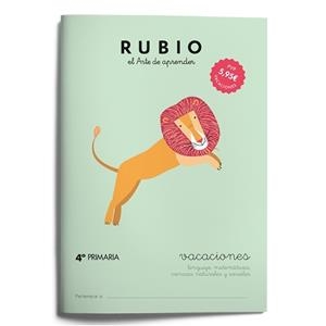 RUBIO VACACIONES  - 4º PRIMARIA | 9788415971641 | RUBIO POLO, ENRIQUE | Galatea Llibres | Librería online de Reus, Tarragona | Comprar libros en catalán y castellano online