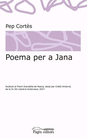 POEMA PER A JANA | 9788413030036 | CORTÈS, PEP | Galatea Llibres | Librería online de Reus, Tarragona | Comprar libros en catalán y castellano online