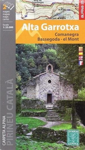ALTA GARROTXA 1:25.000 MAPA COMANEGRA, BASSEGODA, EL MONT | 9788480907538 | AA.VV. | Galatea Llibres | Llibreria online de Reus, Tarragona | Comprar llibres en català i castellà online